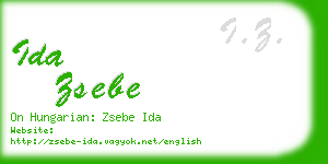 ida zsebe business card